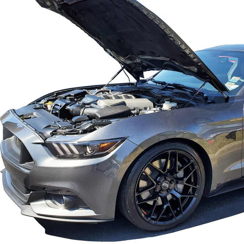 Redline Tuning 21-11035-02 Hood Quicklift Plus System Compatible with Ford Mustang 2015-2023 (All Black Bolt-in Components) - Image 4